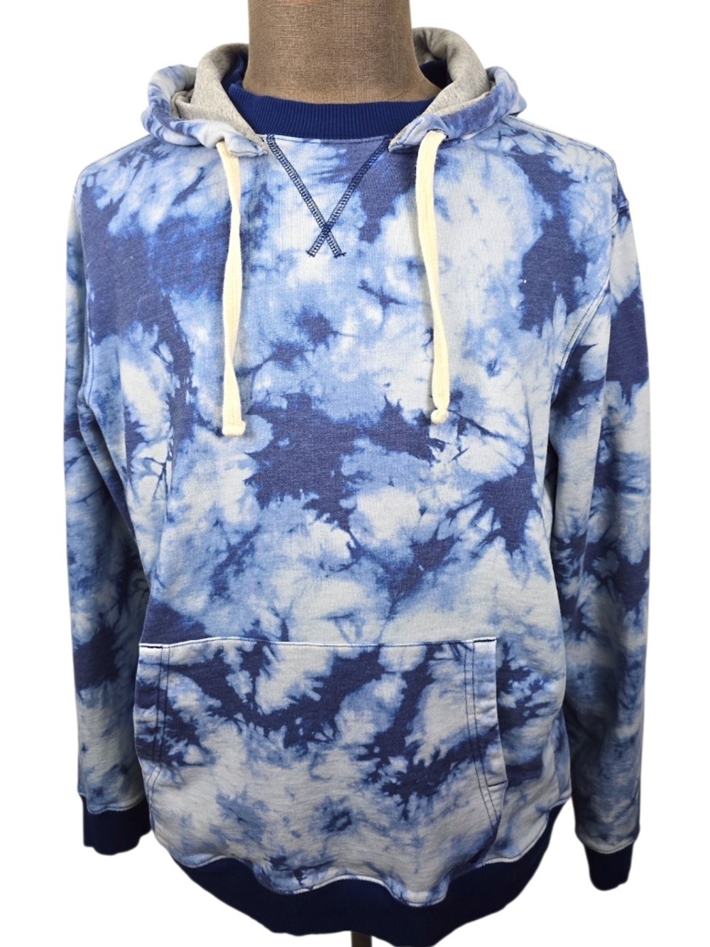 Chubbies "The Far Out" Blue Tie Dye Hoodie Sweatshirt XL - Great Condition!